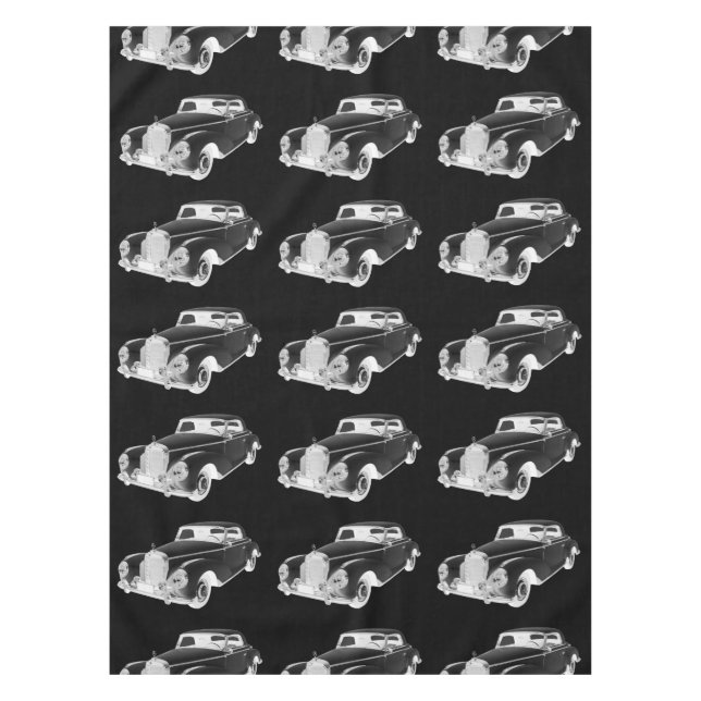 Mercedes Benz 300 Luxury Car Art Tablecloth (Front)