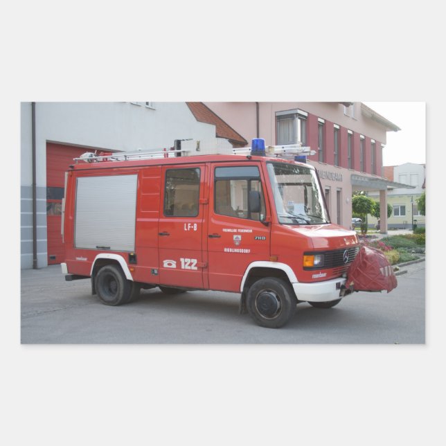 Mercedes Benz 711D Rosenbauer Sticker (Front)