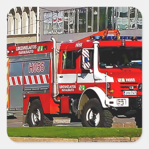 Mercedes-Benz Unimog U4000 Clearance Truck Square Sticker