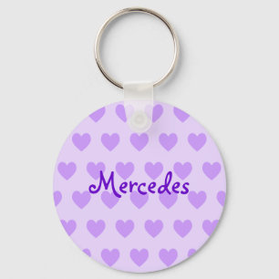 Mercedes in Purple Keychain