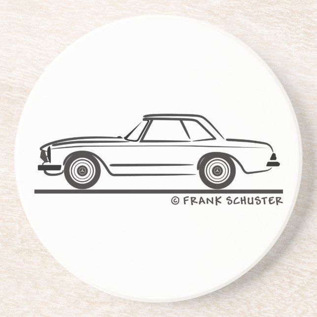 Mercedes SL Pagoda Hardtop Coaster (Front)