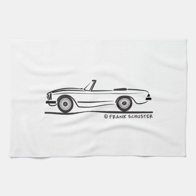 Mercedes SL Pagode Pagoda Kabrio Kitchen Towel (Horizontal)
