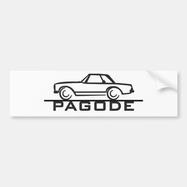 Mercedes SL Pagode Type 113 Bumper Sticker (Front)
