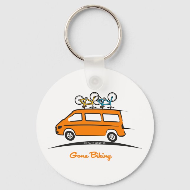 Mercedes Sprinter Gone Biking Keychain (Front)
