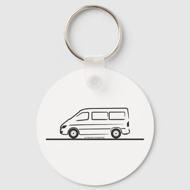 Mercedes Sprinter Short Wheelbase Keychain (Front)