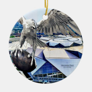 Mercedes Stadium, Atlanta, Christmas Ornament
