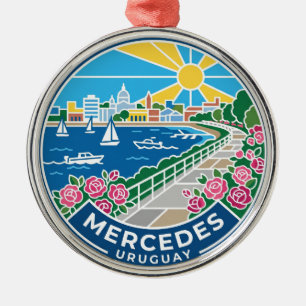 Mercedes Uruguay Metal Ornament