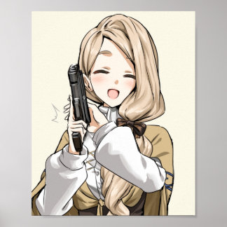 Mercedes with Gun Poster