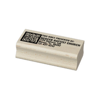 Mercer Baptist Church Wood Art Stamp