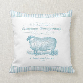 Mercerie Bonneterie Sheep Throw Pillow