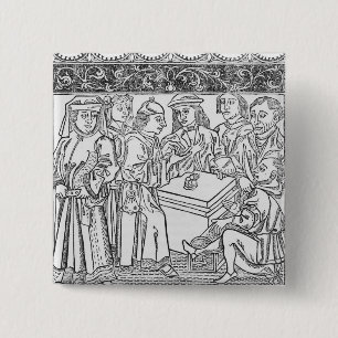 Merchants and Moneylenders 2 Inch Square Button