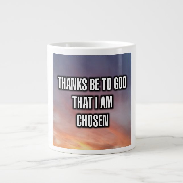 Merci À Dieu Que Je Suis Choisi Mug (Devant)