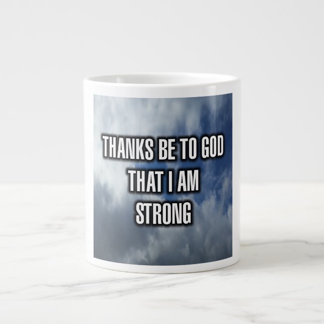 Merci À Dieu Que Je Suis Forte Mug (Devant)