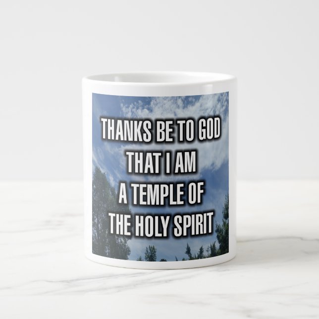 Merci À Dieu Que Je Suis Un Temple De La... Mug (Devant)