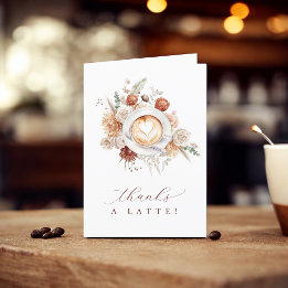 Merci à Latte Coffee à thème Merci