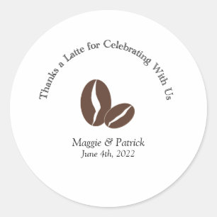 Merci à Latte Sticker