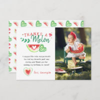 Merci A Melon | Remerciement d'anniversaire Pastèq