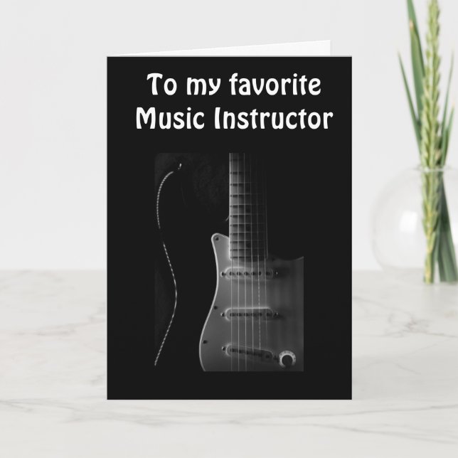 MERCI À "MON INSTRUCTEUR DE MUSIQUE PRÉFÉRÉ" (Devant)