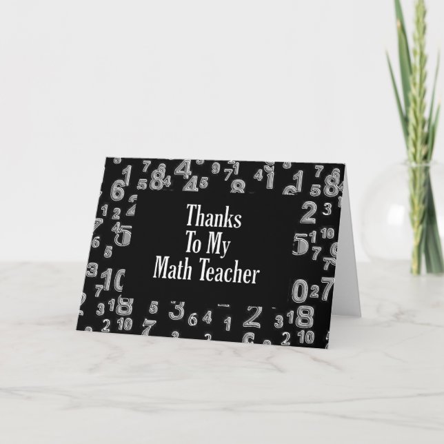 Merci À Mon Professeur De Maths (Devant)