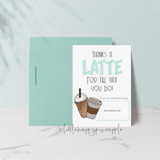 Merci à un détenteur de carte cadeau Latte