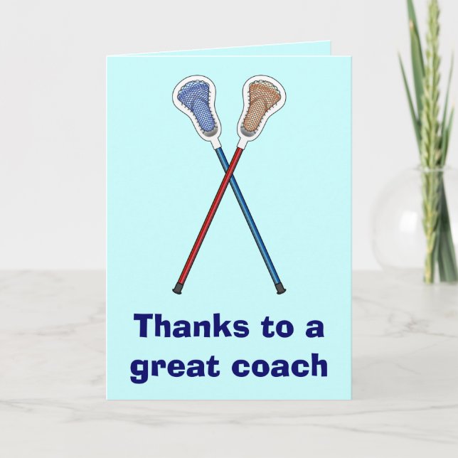 Merci à un grand entraîneur de lacrosse (Devant)