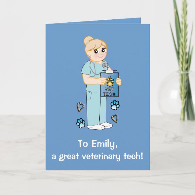 Merci à un technicien vétérinaire (Devant)