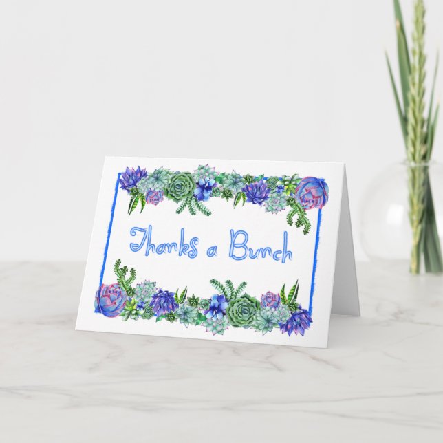 Merci à une bande de cartes succulentes (Devant)