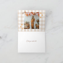 Merci Ajouter la photo pliée carte à gâteau