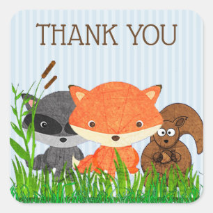 Merci Animaux forestiers Sticker pour la création 