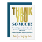 Merci Appréciation Gold Blue Merci