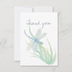 Merci aquarelle Dragonfly Nature Art