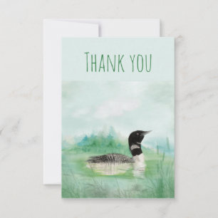 Merci Aquarelle Plongée Commune Oiseau Nature Art