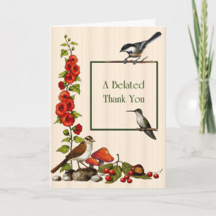Merci arriéré : Oiseaux, Fleurs, Nature, Jardin