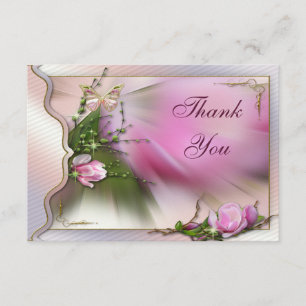 Merci assez rose d'étincelle de papillon de