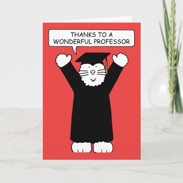 Merci au Professeur Cartoon Cat (Devant)