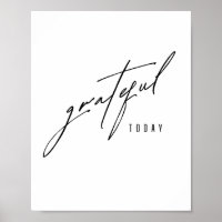 merci aujourd'hui. Poster et impression