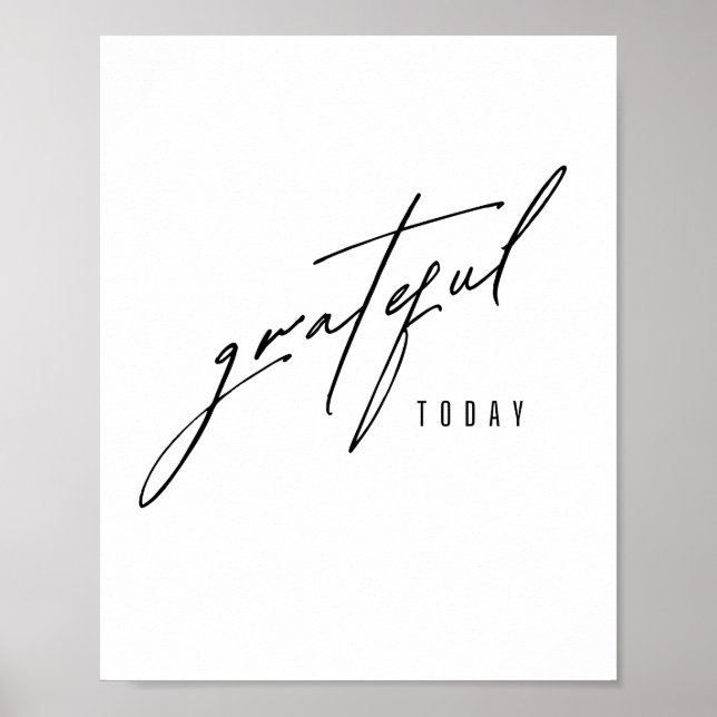 merci aujourd'hui. Poster et impression (Devant)