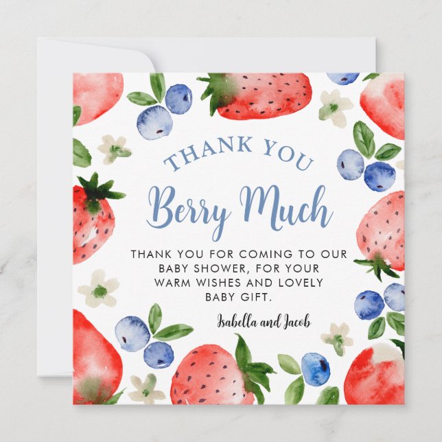 Merci aux bleuets et aux fraises (Devant)