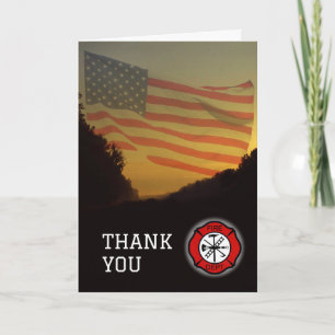 Merci aux images de pompiers du drapeau et de l'em