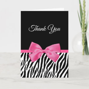 Merci avec Zebra à la mode Impression et Ruban ros