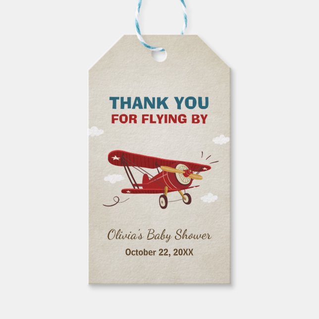 Merci avion étiquettes Vintage Aventure Voyage (Devant)