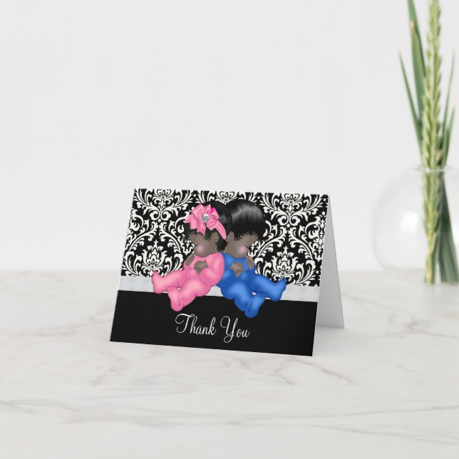 Merci Baby shower africain-américain (Devant)