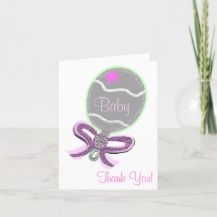 Merci Baby shower Élégant rosé rosé