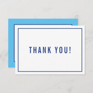 MERCI BAR MITZVAH moderne bleu royal simple