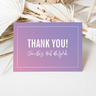 MERCI BAT MITZVAH moderne dégradé rose violet