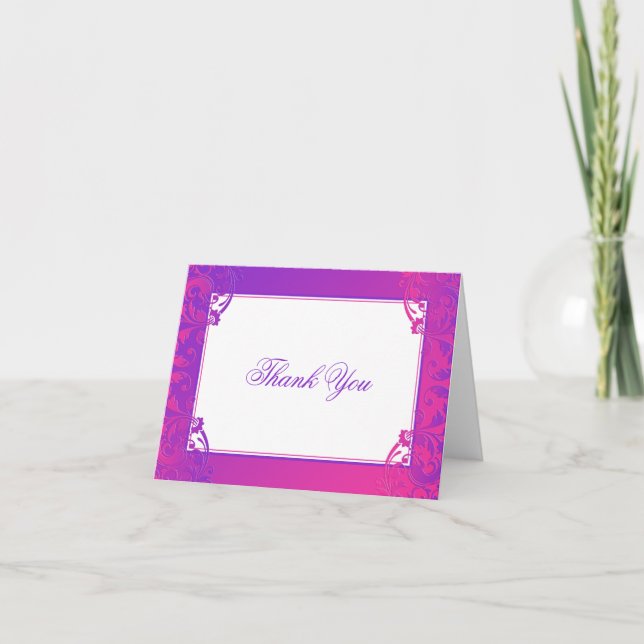 Merci Bat mitzvah rose pourpre (Devant)
