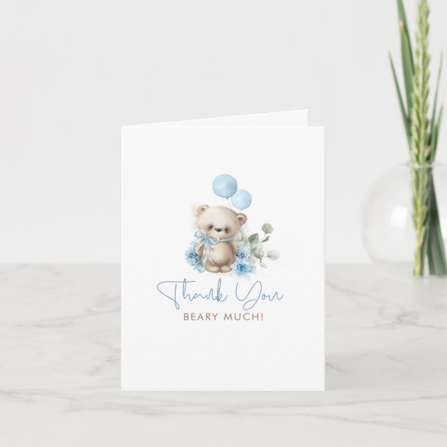 Merci Beary beaucoup Baby shower ours (Devant)
