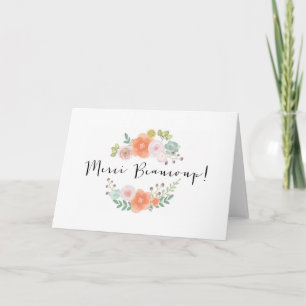 Merci Beaucoup ! Carte de remerciements