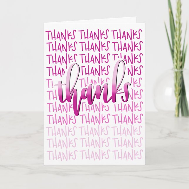Merci Beaucoup ! - Carte de remerciements - Callig (Devant)