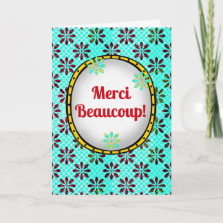Merci Beaucoup - Carte de remerciements française 